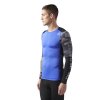 REEBOK Pánské kompresní tričko ACTVCHL GRAPHIC - modré - CF3715