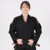 TATAMI Dámské kimono NOVA Absolute černé + bílý pás zdarma - abs-blk-F