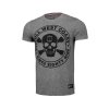 PitBull West Coast Triko FIT SKULL - šedé - PWC_FITSKULL_GREY