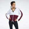 Dámská mikina REEBOK Training Essentials Logo - White / Maroon - FU2203