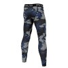 PitBull West Coast Kompresní legíny Performance Pro plus Net Camo - modré - PWC_KLPNETCAMO_BLUE
