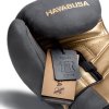 Boxerské rukavice HAYABUSA T3 LX - Obsidian / Gold - HB_LX_ObsidianGold
