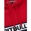PitBull West Coast Pánská mikina Two-Color Hilltop KP - černo/červená - PWC_TWOHILLTOP_RED/BLK
