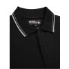 PitBull West Coast Polo Triko Pique Stripes Regular - černé - PWC_POLOPSREGUL_BLK