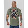 PitBull West Coast Triko Classic Bravery 190 Denim Washed - olive - PWC_PTBRAVERY_OLV
