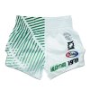 Thai šortky Fairtex BS1923 Racer White - BS1923WHT