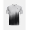 Pánské kompresní triko Under Armour UA Tech™ Fade - šedo/bílé - 1377053-014