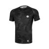 PitBull West Coast Rashguard Kr.rukáv Net Camo II - černý - PWC_PRNETCAMOII_BLK
