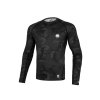 PitBull West Coast Rashguard Dl. rukáv Net Camo II - černý - PWC_PRNETCAMOIILS_BLK
