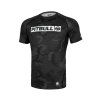 PitBull West Coast Rashguard Kr.rukáv Net Camo Hilltop II - černý - PWC_PRNETCAMOHLTII_BLK