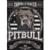 PitBull West Coast Pánska mikina TROUBLEMAKER KPZ - černá - PWC_PMTBRMRK_BLK