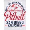 PitBull West Coast Triko SAN DIEGO BORN - bílé - PWC_SANDIEGOBORN_WHT