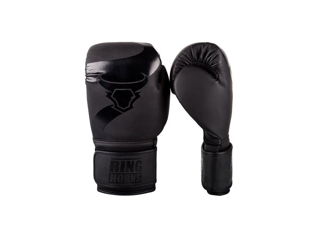Boxerské rukavice Charger Black/Black Ringhorns