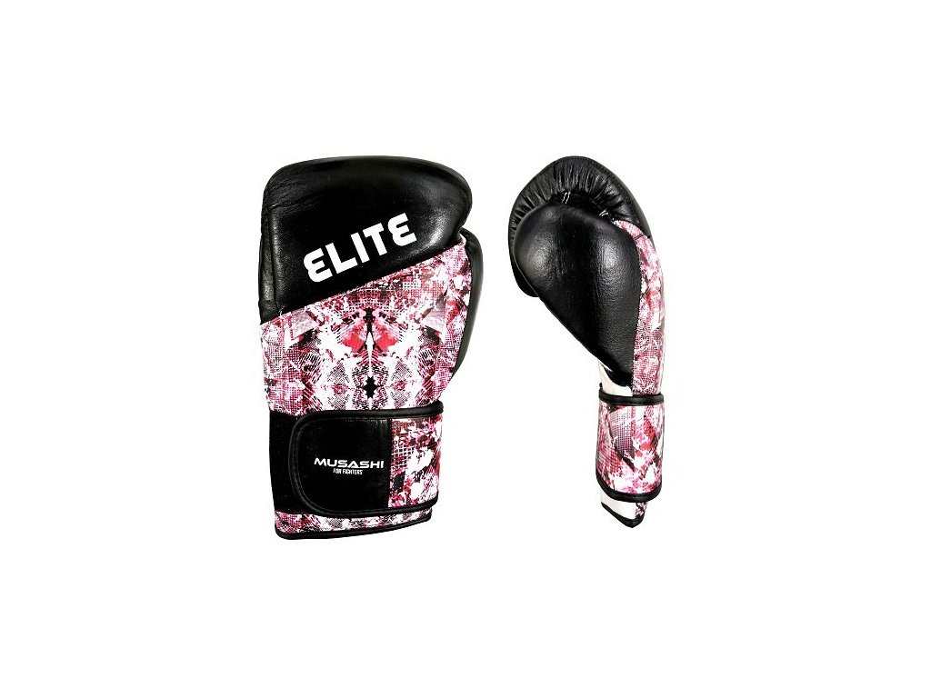 Boxerské rukavice Elite Black/Red MUSASHI