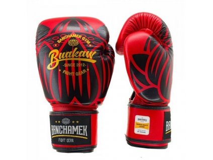 Boxerské rukavice Lotus Red/Black BUAKAW