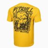 Triko GREY DOG Yellow PITBULL WEST COAST