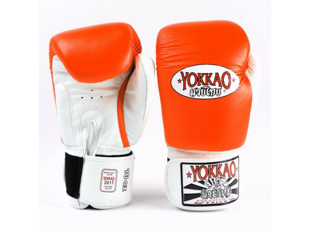 Boxerské rukavice oranžové Yokkao