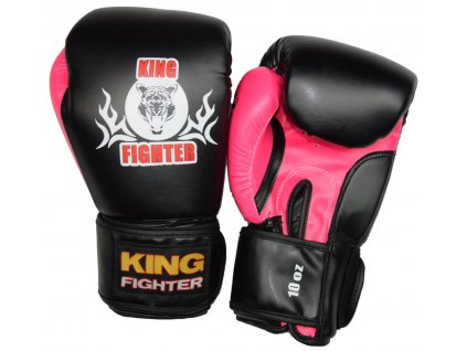 Boxhandschuhe BASIC schwarz/rosa