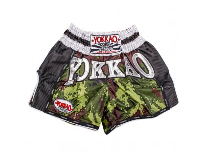 Muay thai trenky Yokkao Army carbon