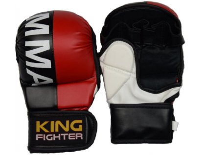 MMA handschuhe double (rot/schwarz)