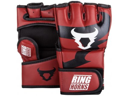 MMA rukavice Ring Horns Nitro černá/červená