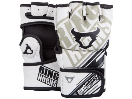 MMA rukavice Ring Horns Nitro bílé