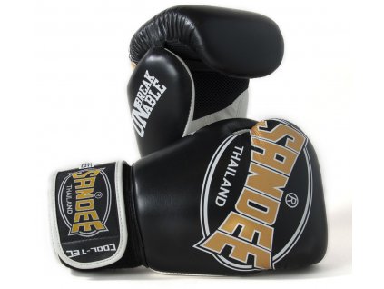 Boxerské rukavice Cool-Tec Sandee černá/zlatá/bílá