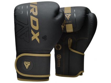 Boxerské rukavice RDX F6 mate gold