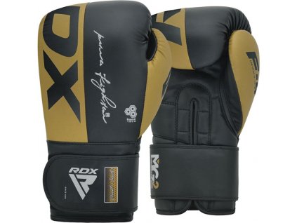 Boxerské rukavice F4 (zlatá/černá)