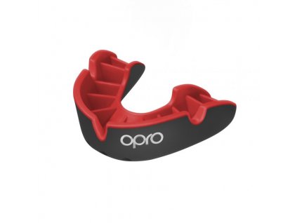 Chrániče zubů OPRO silver (černá/červená)