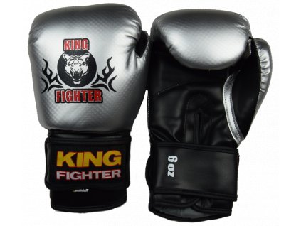 Kids boxing  gloves carbon silver