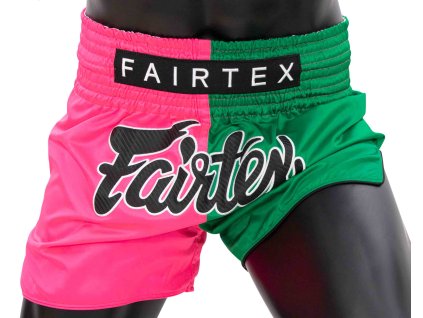 Muay thai trenky Fairtex - BS1911 - black/pink