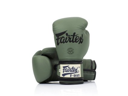 Boxerské rukavice Fairtex BGV11 - zelené (F-Day) (váha/velikost 10)