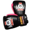 Boxerské rukavice BASIC černá/růžová