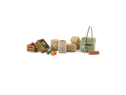Schleich 42105 Stáj s koňmi a příslušenstvím v pastelových barvách