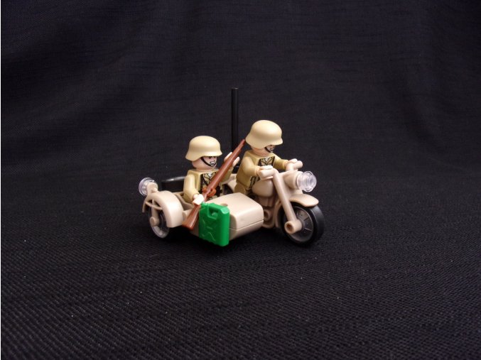 motorka se sidekarou německý Afrikakorps ww2