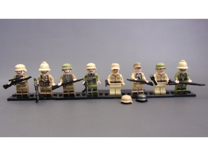 Afrikakorps, 8 německých vojáků WW2
