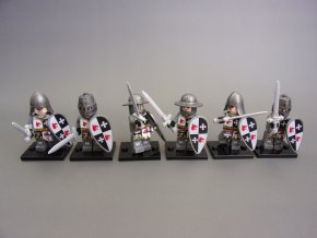 6 figurek udatných rytířů