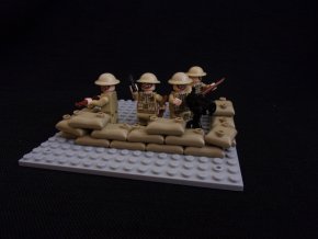 opěrný bod s těžkým kulometem Tobruk 1941  ww2