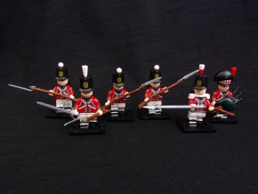 Quartre-Bras 1815 6 figurek britské pěchoty Napoleonské války
