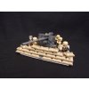 německý 88mm Flak a 6 vojáků Afrikakorpsu ww2