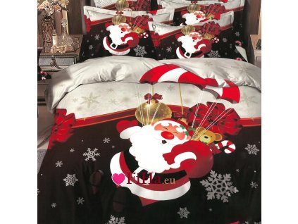 Obliečky Santa na padáku Bavlna 3-dielna súprava