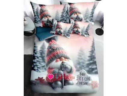 Obliečky Vianočný čas V/4 Bavlna 7-dielna súprava