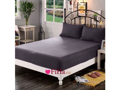 Froté Plachta Tmavo Šedá