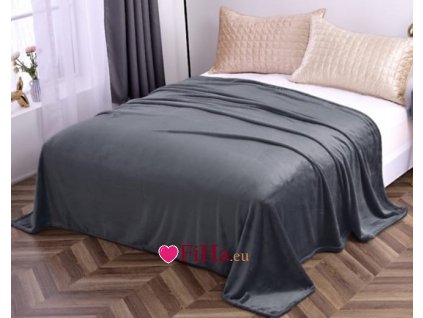 deka tmavošedá