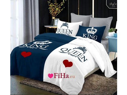 Obliečky KING and QUEEN M Bavlna 220x200 cm 6-dielna súprava