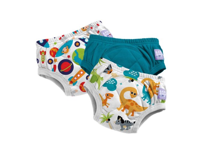 Bambino Mio Set 3buc. chiloței de antrenament 2-3 ani, combo teal