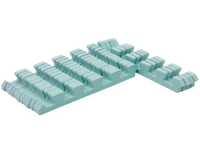 Set de borduri verzi pentru covoraș de joc puzzle din spumă 120x120cm