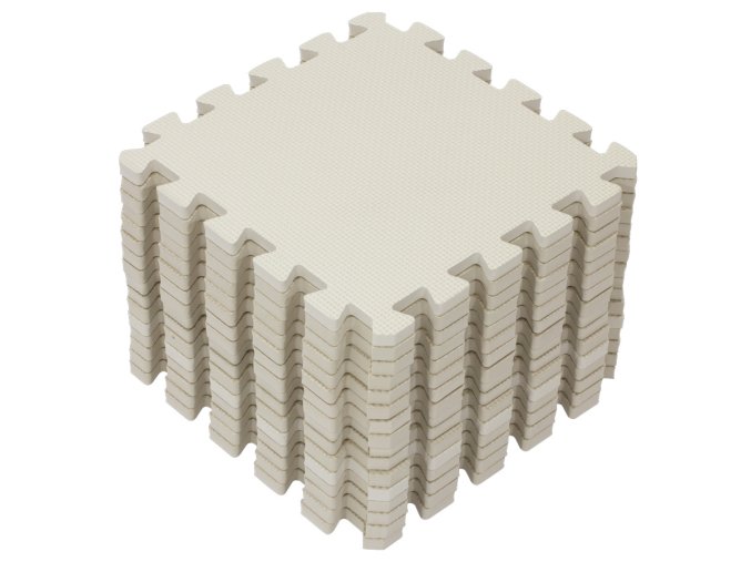 Covoraș de joacă puzzle Light Beige 120x120cm