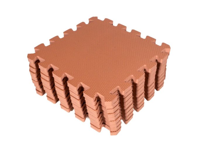 Baby Dan Covoraș de joacă puzzle Mocca 90x90 cm